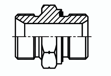 Адаптер - штуцер в корпус с уплотнительным кольцом