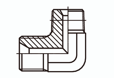 Адаптер угловой 90° Ш - Ш
