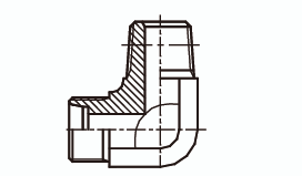 Адаптер угловой 90° Ш - Ш