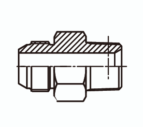 Адаптер проходной Ш - Ш метрический