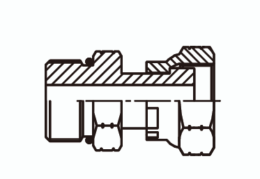 Адаптер - штуцер в корпус Ш - Г с уплотнительным кольцом ISO 11926 - 2
