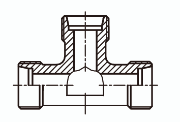 Тройник проходной