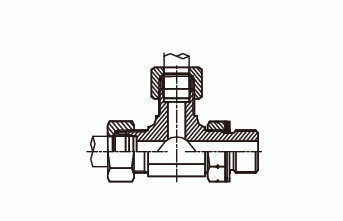 Тройник L - образный в корпус
