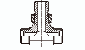 Тройник T - образный в корпус
