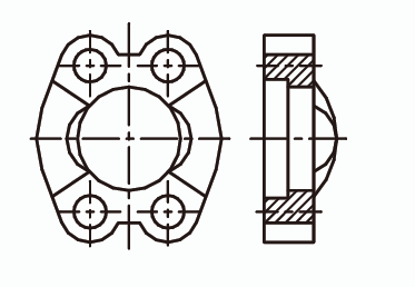 Скоба неразъёмная (квадрат) ISO 6162 - 2 SAE 0518