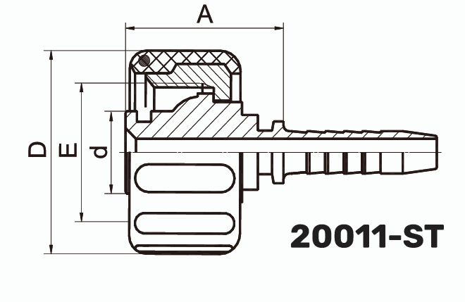 Фитинг для авт0Mоек Karher Пластикая гайка 0° DN 8