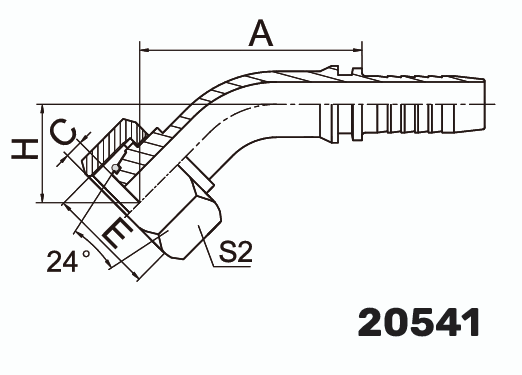 Фитинг DKOS Гайка 45° DN 16