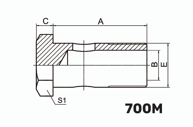 Фитинг Banjo Болт 0°