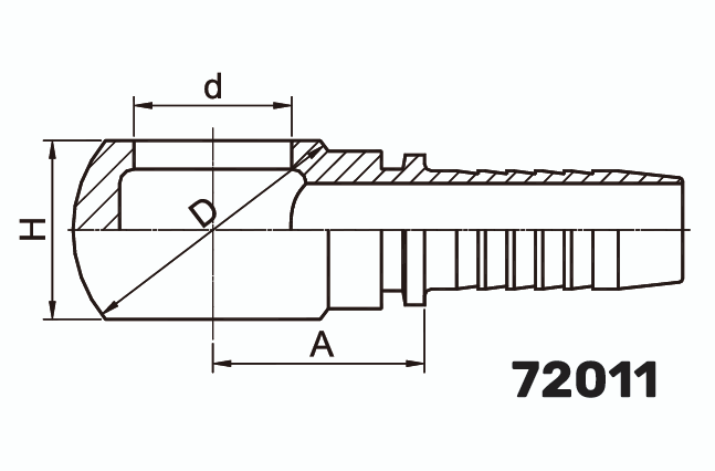 Фитинг BANJO 0° DN 8