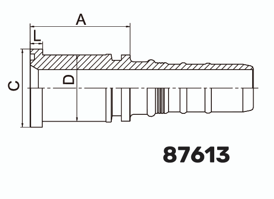 Фитинг фланцевый SF (SFS) Interlock на 6000PSI 0° DN 25