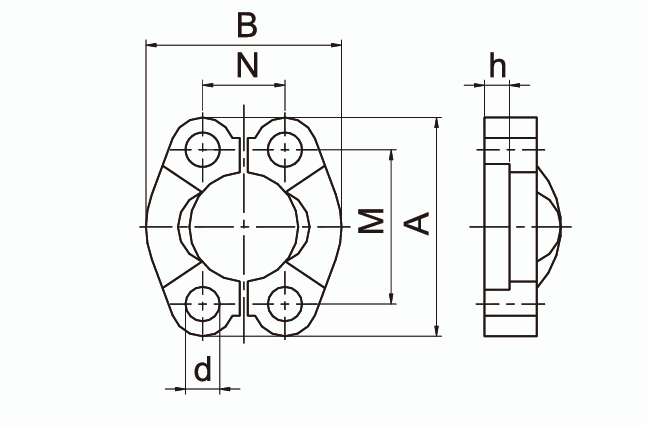 Фитинг фланцевый FL / FS 6000PSI Разъемный фланцевый х0Mут (Полускоба)